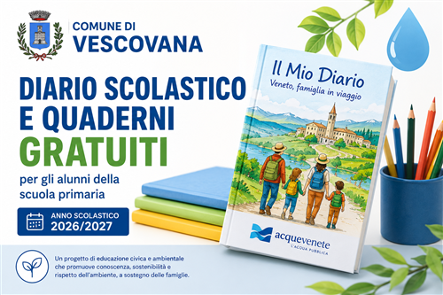 Diario scolastico e quaderni gratuiti per gli alunni della scuola primaria