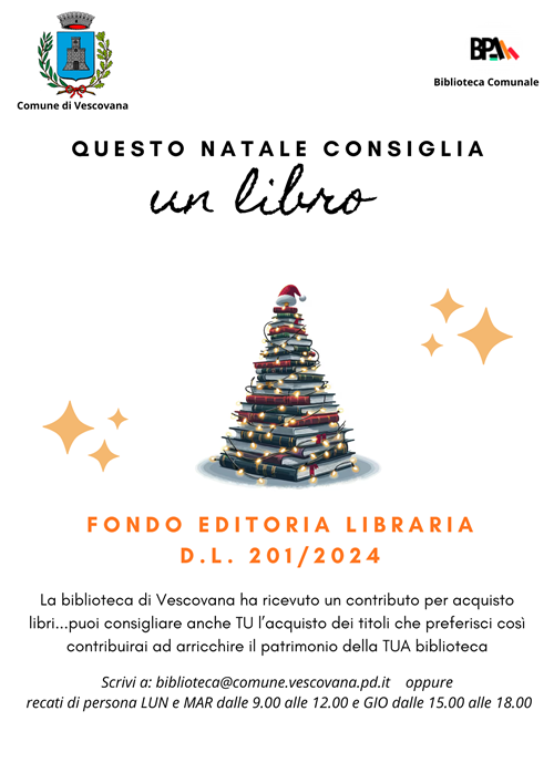 Contributo alle biblioteche per acquisto libri